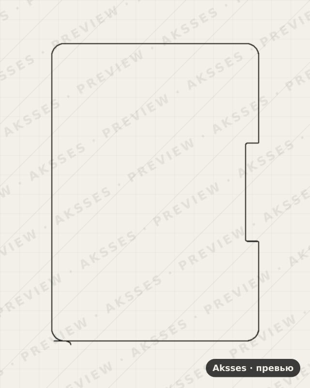 Лекало для Samsung Galaxy Tab Active4 Pro 10.1, Front Shell