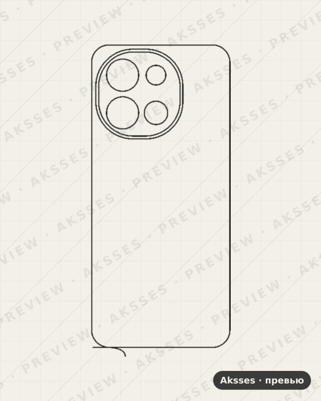 Лекало для ser. TECNO Spark 30 5G, Back