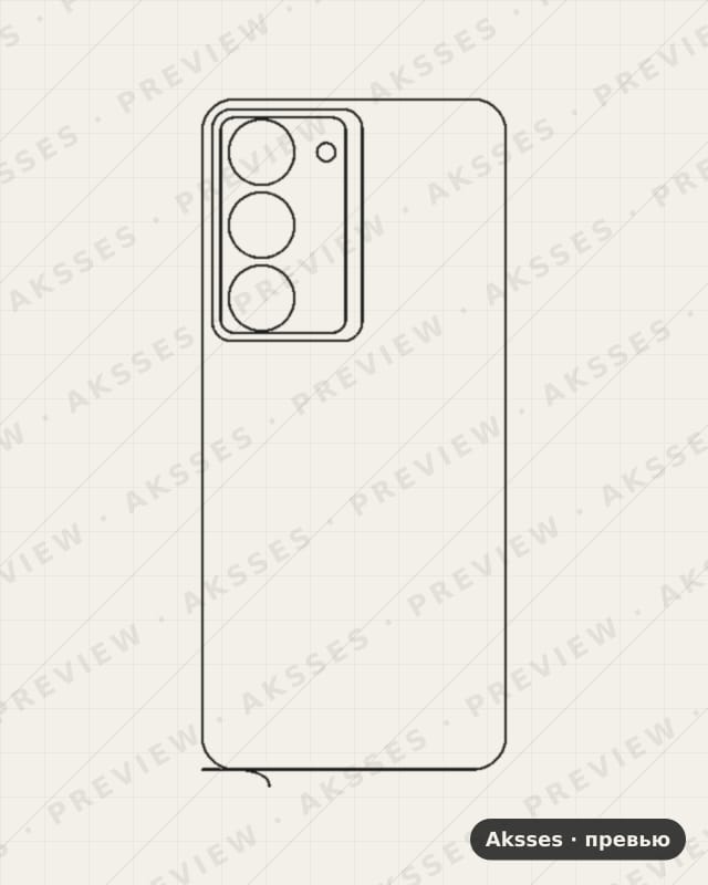 Лекало для Realme 14X, Back