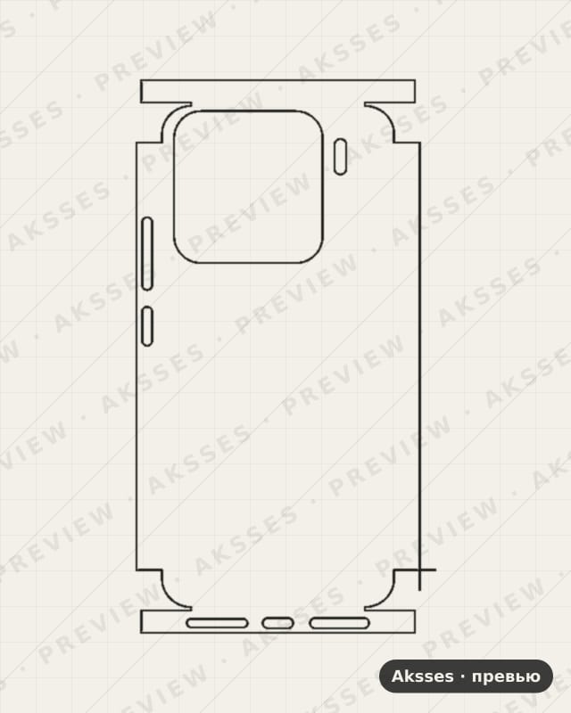 Лекало для Xiaomi Mi 15, All Inclusive, Clear
