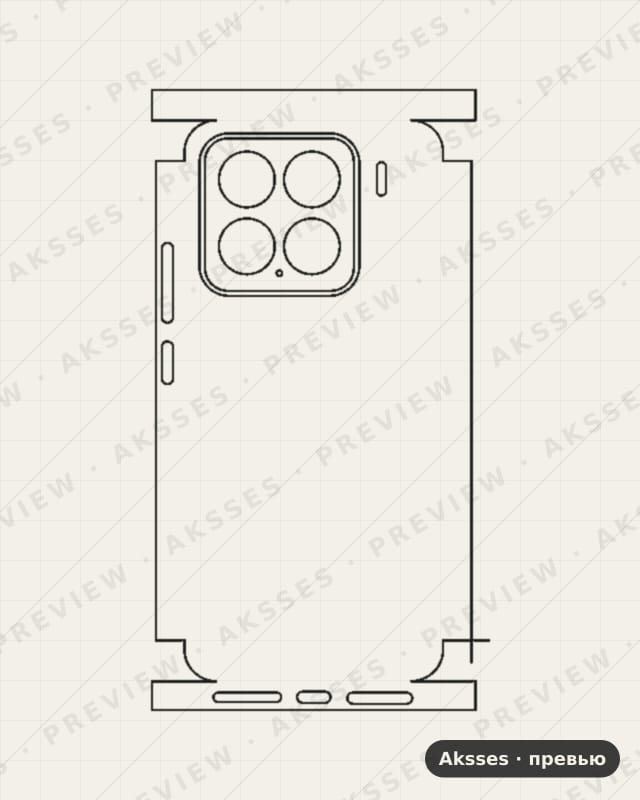 Лекало для Xiaomi Mi 15, All Inclusive