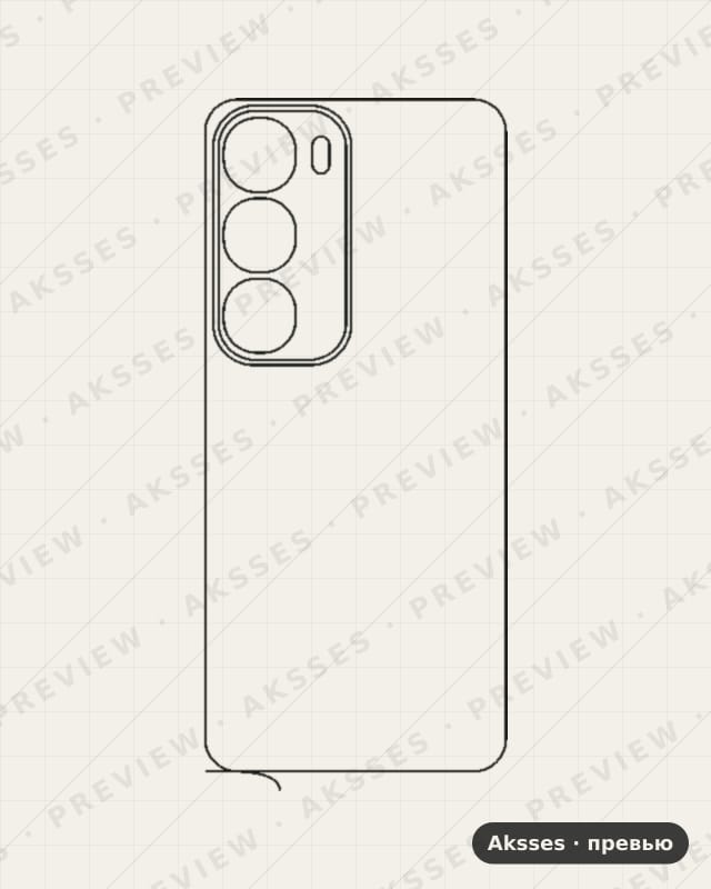 Лекало для Vivo Y29, Back