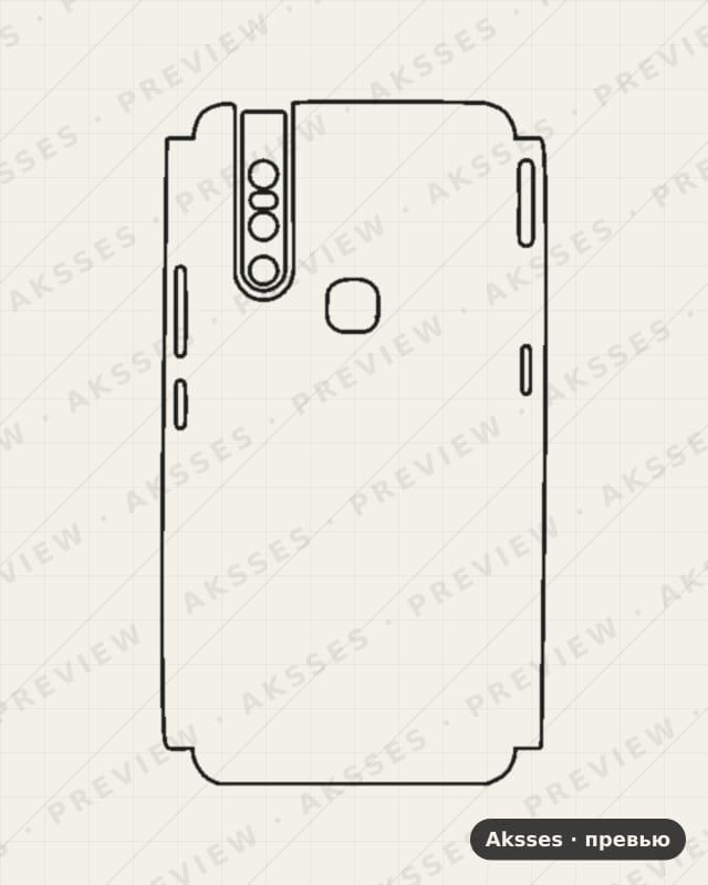 Лекало для Vivo S1, Half Cover