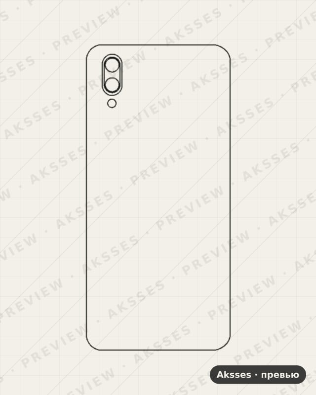 Лекало для Vivo X23, Back Cover