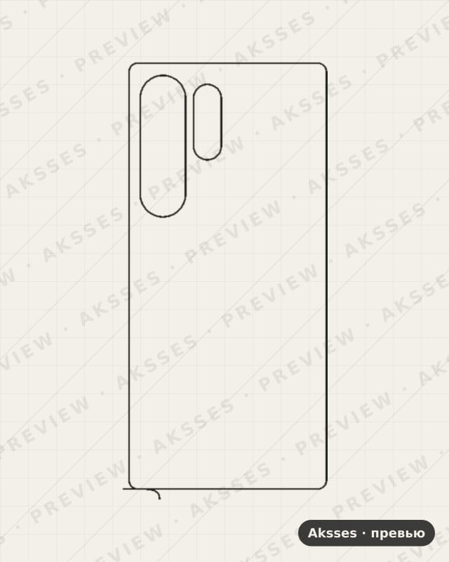 Лекало Galaxy S25 Ultra V2 для Samsung Galaxy S25 Ultra, Back, Clear