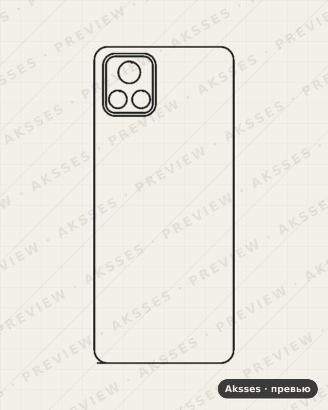 Лекало для Vivo Y31S, Back Cover