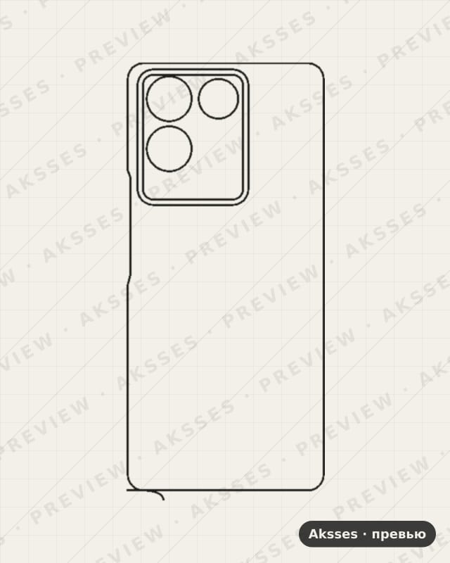 Лекало для Vivo T2 Pro 5G, Back