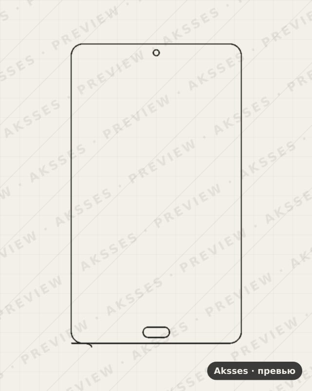 Лекало для Honor Waterplay 8, Front Full, Matte
