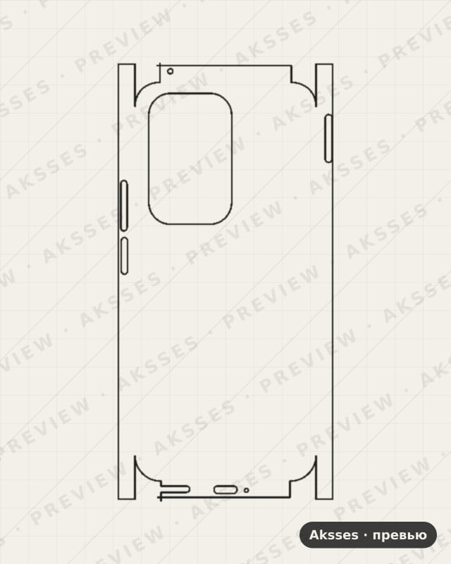 Лекало для Honor 200 Lite, All Inclusive, Clear