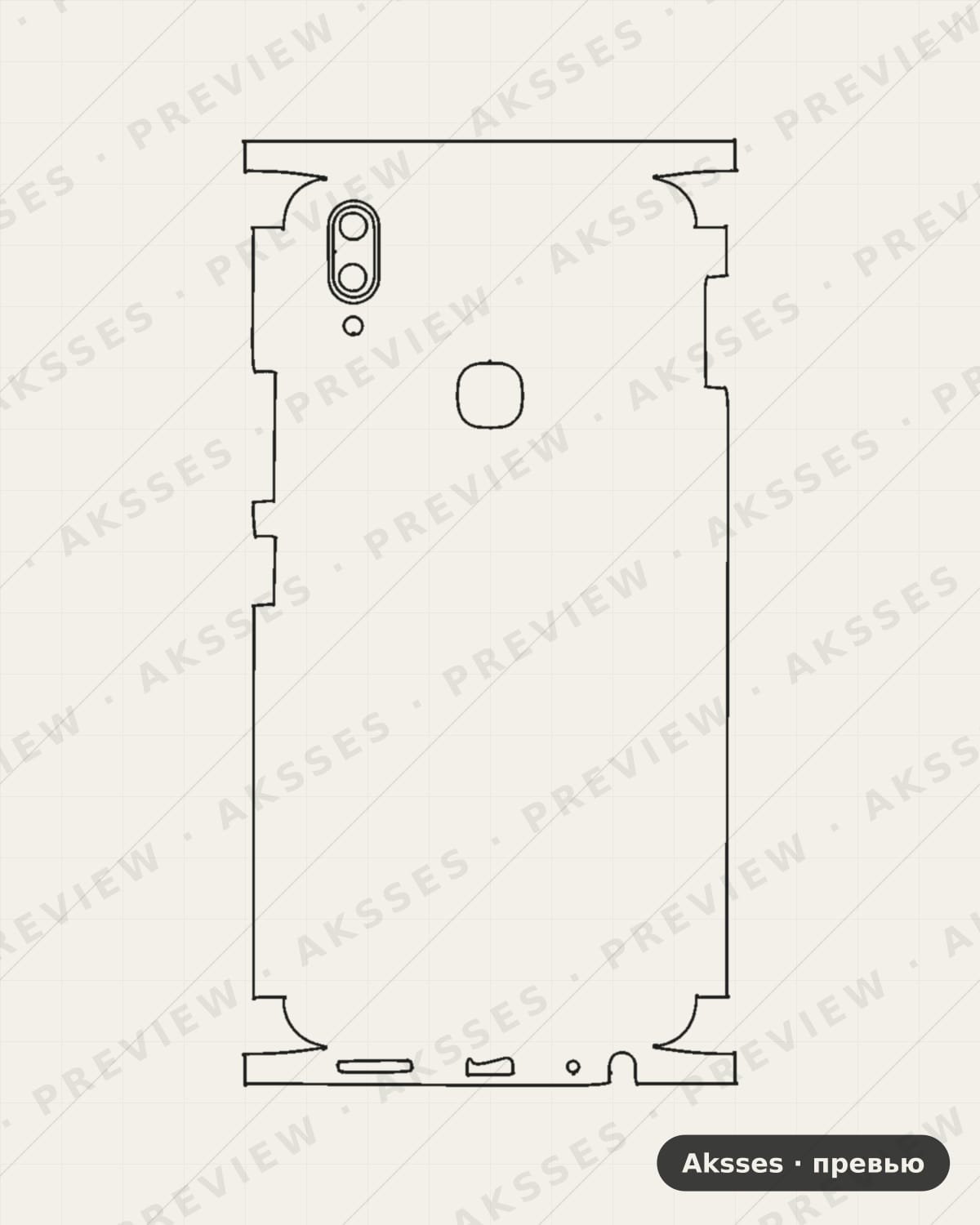 Лекало для Vivo Y85, All Inclusive