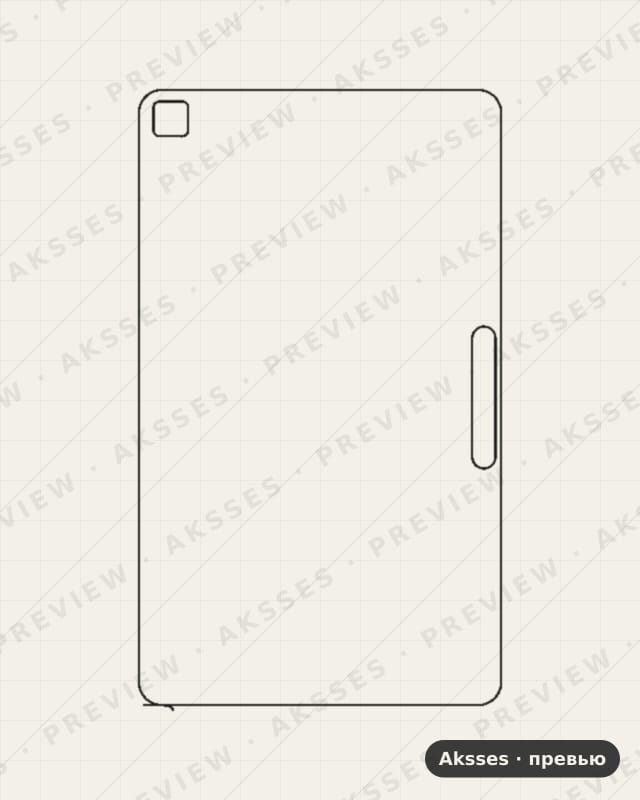 Лекало для LG G Pad F2 8.0, Back, Clear