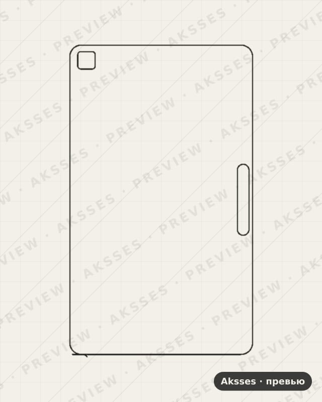 Лекало для LG G Pad F2 8.0, Back