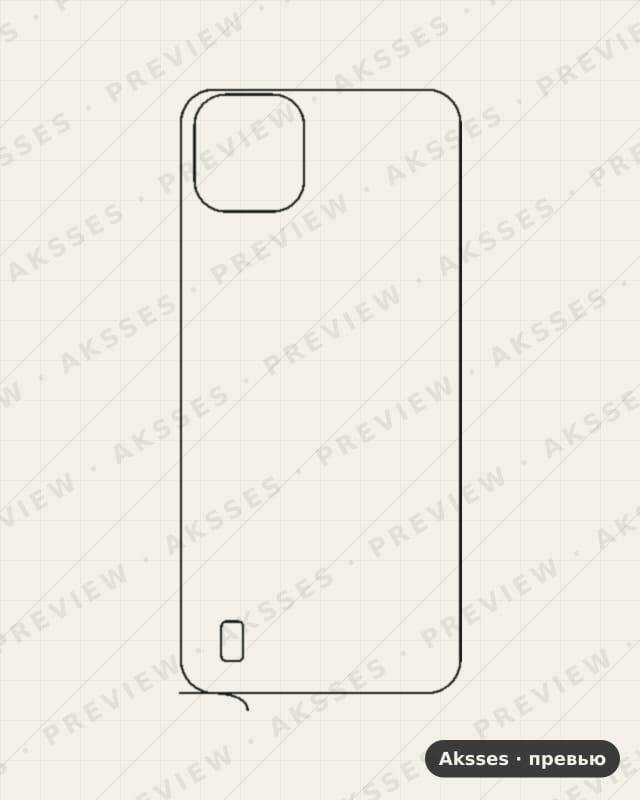 Лекало для Blackview A55, Back, Clear
