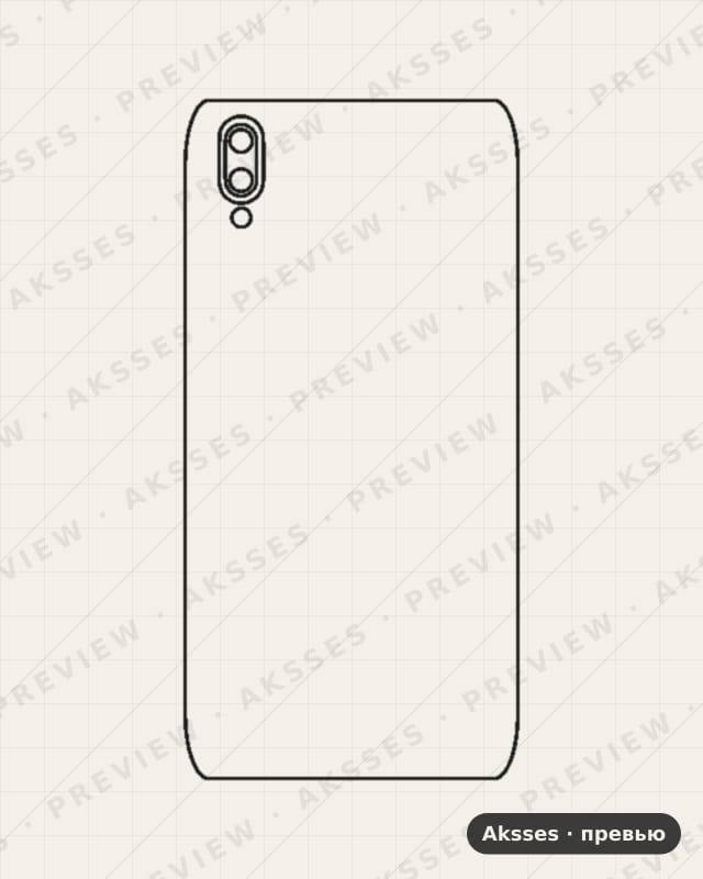 Лекало для Vivo Y93, Back Cover