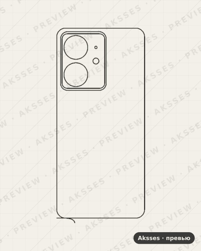 Лекало для Neo-ser. REALME Neo7 SE, Back