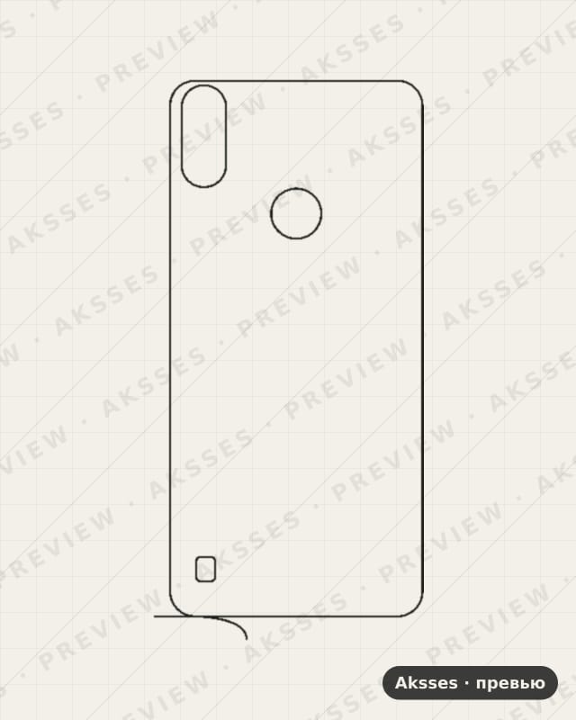 Лекало для Camon-ser. TECNO Camon iAce2x-iAce 2, Back