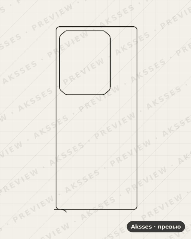 Лекало для Note-ser. Infinix Note 50 Pro 4G, Back, Clear
