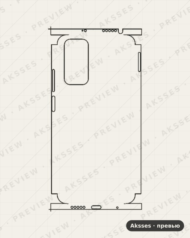Лекало для - SERIES Note 11S, All Inclusive, Clear