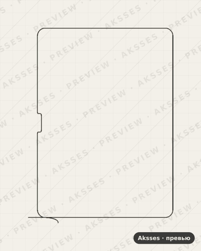 Лекало для iPad Air 11 (2025), Front Full, Matte