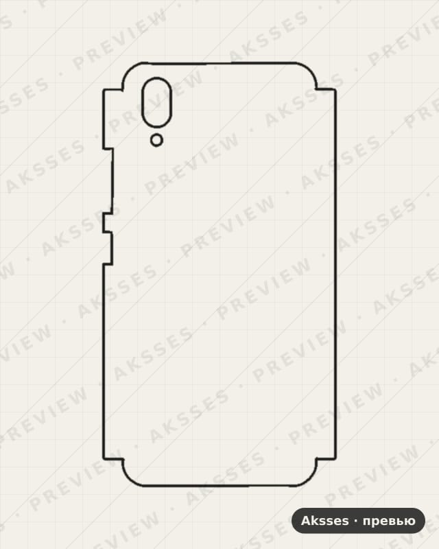 Лекало для Vivo X21, Half Cover