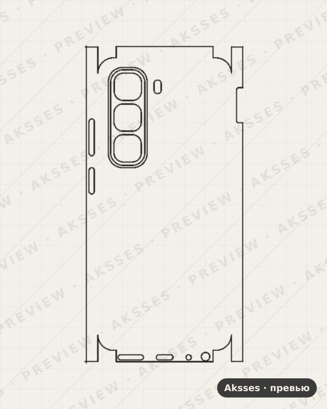 Лекало для Hot-ser. Infinix Hot 50, All Inclusive