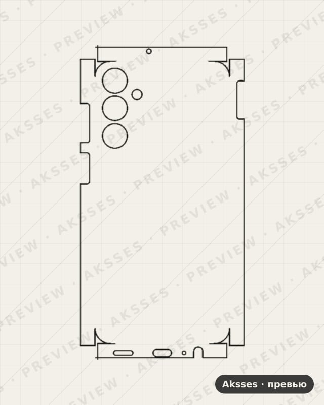 Лекало для Samsung Galaxy F15 5G, All Inclusive, Clear
