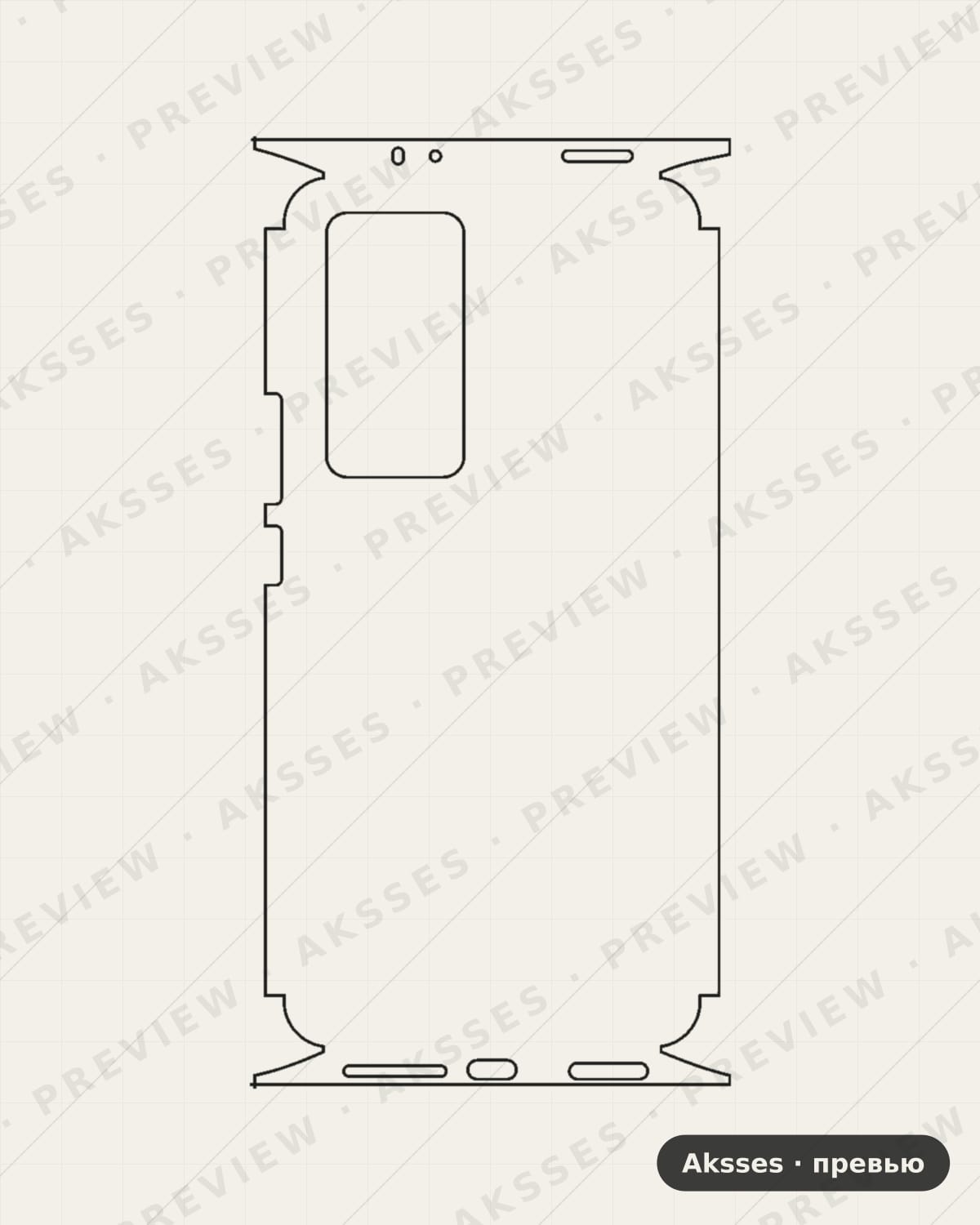 Лекало для Xiaomi Mi 12T, All Inclusive, Clear