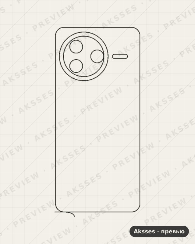 Лекало для POCO-SERIES Poco F7 Pro, Back