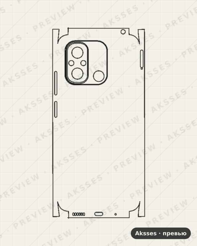 Лекало 12-SERIES 12C для Redmi 12C, All Inclusive