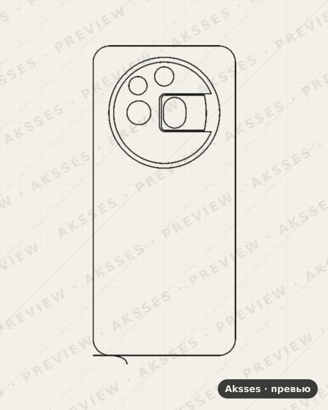 Лекало для Nothing Phone (3a) Pro, 3a, Back