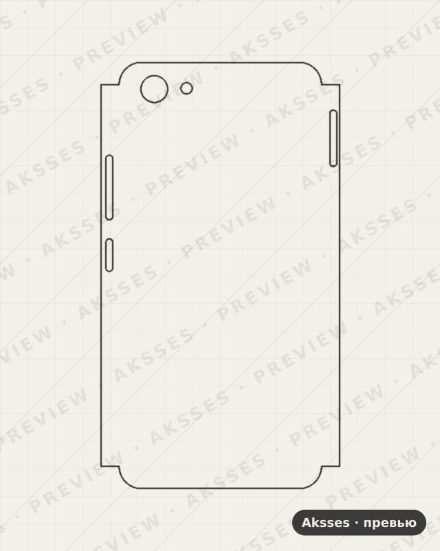 Лекало для Vivo Y83, Half Cover
