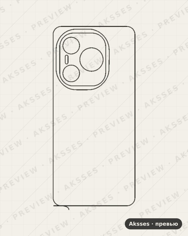 Лекало для Honor Power, Back