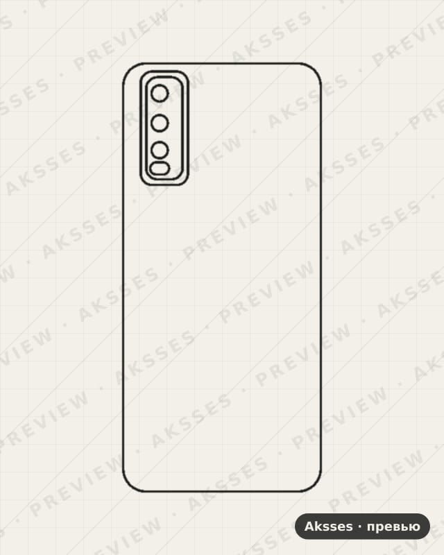 Лекало для Vivo Y51S, Back Cover