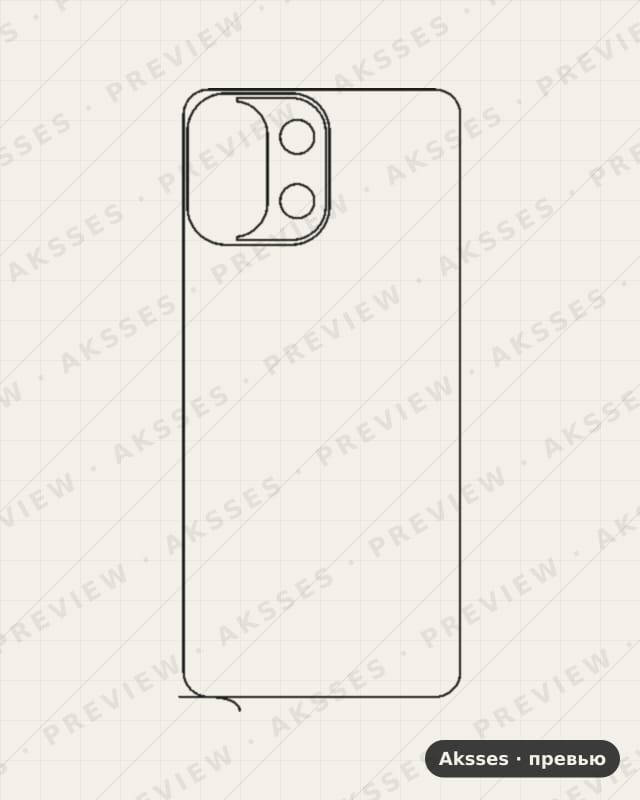 Лекало для K-ser. OPPO K13, Back