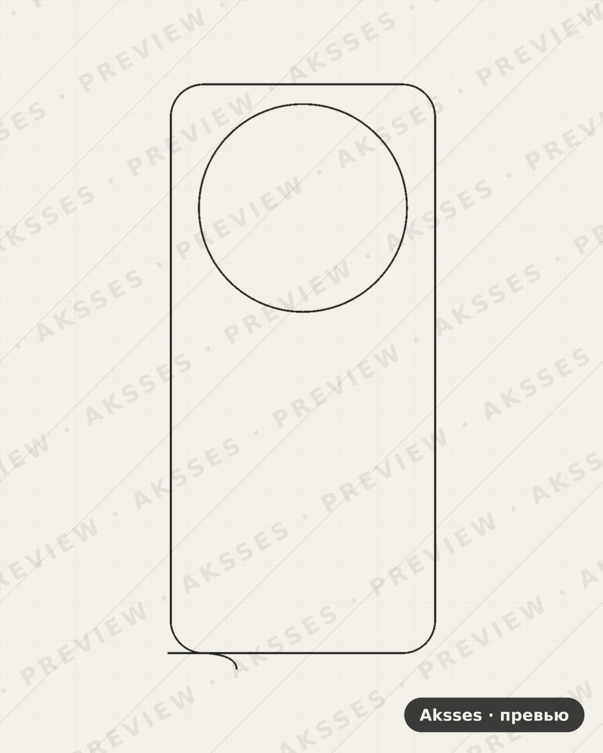 Лекало для Vivo iQOO Z10, Back, Clear
