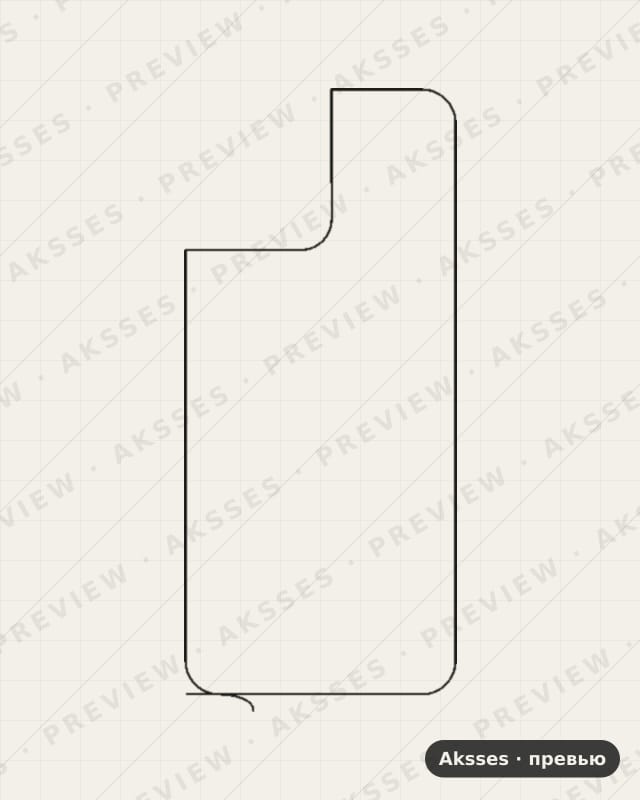 Лекало для ZTE Blade A73, Back, Transparent
