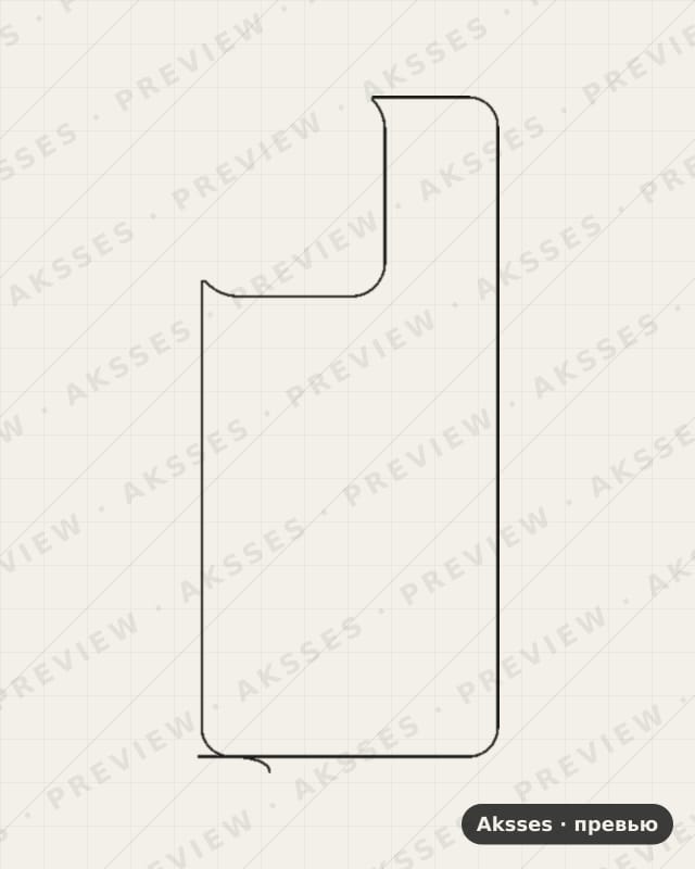 Лекало для Motorola G Stylus 5G (2025), Back