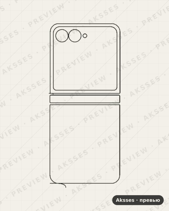 Лекало для Motorola Razr 2025, Back, Clear