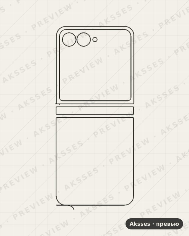 Лекало для Motorola Razr 60, Back, Clear