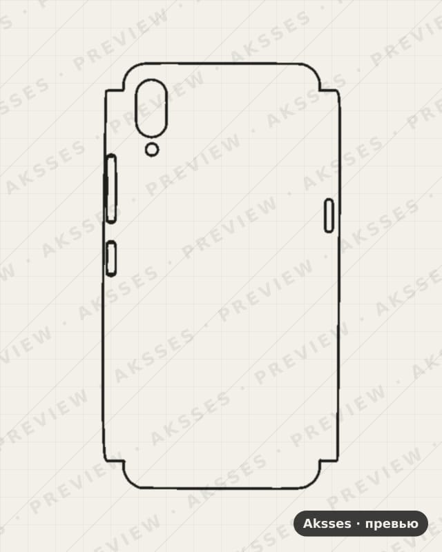 Лекало для Vivo X23 Fantasy, Fantasy, Half Cover