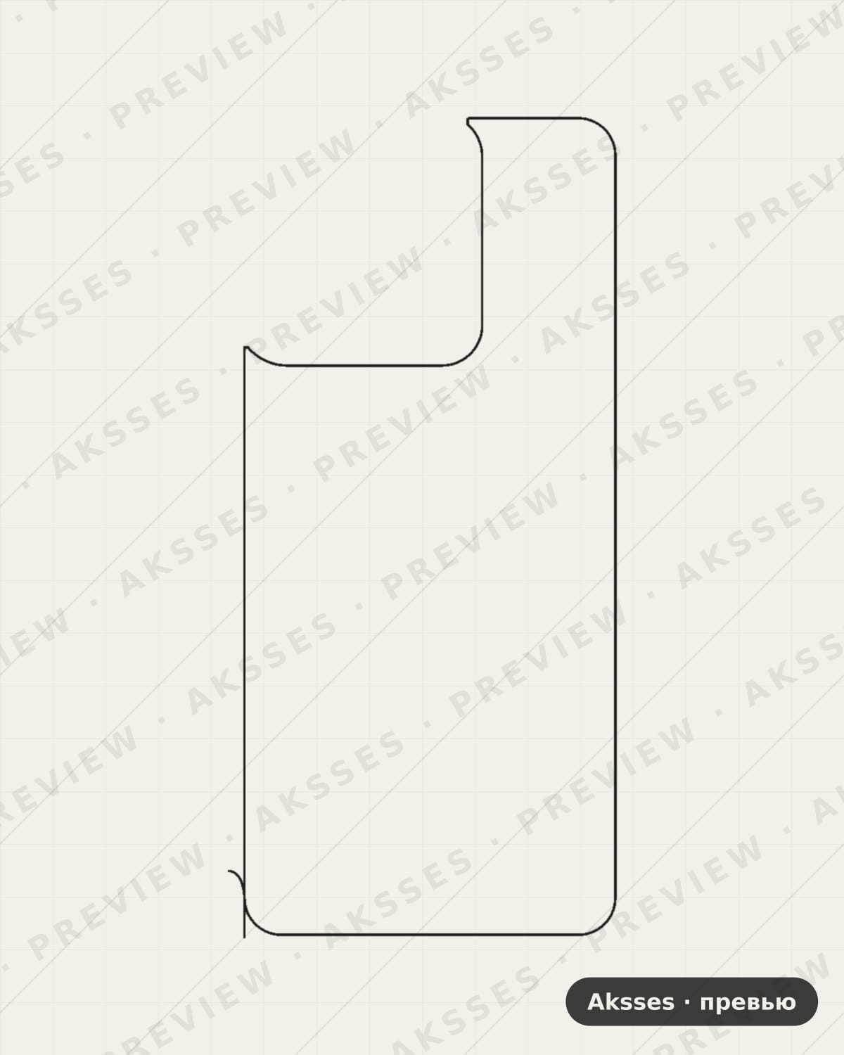 Лекало для Motorola Edge 60, Back