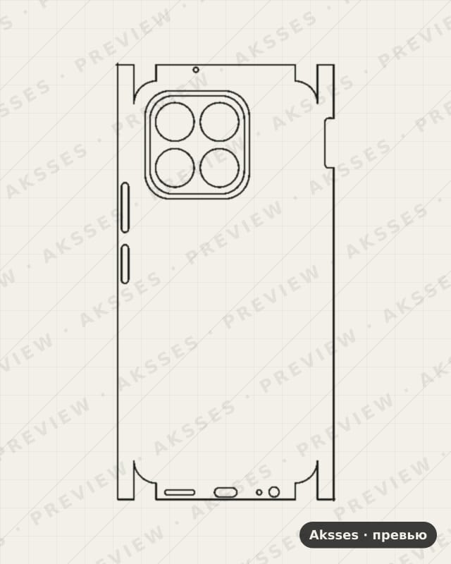 Лекало для Honor X6b, All Inclusive