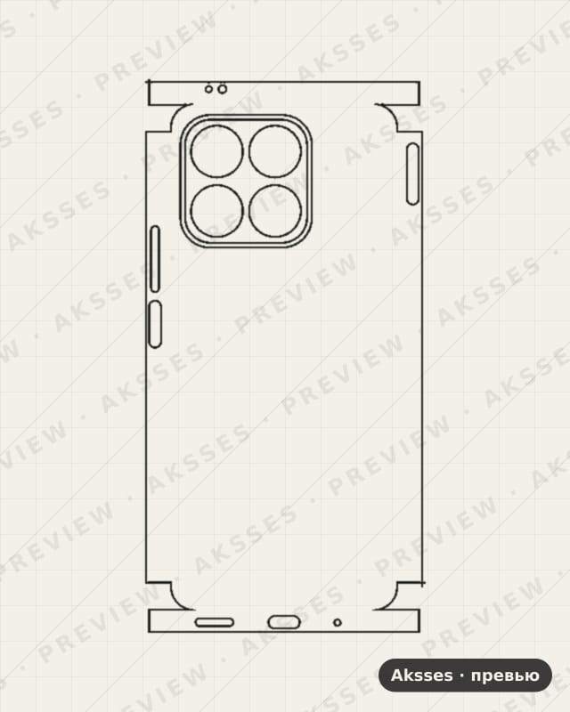 Лекало для Honor X8a, All Inclusive