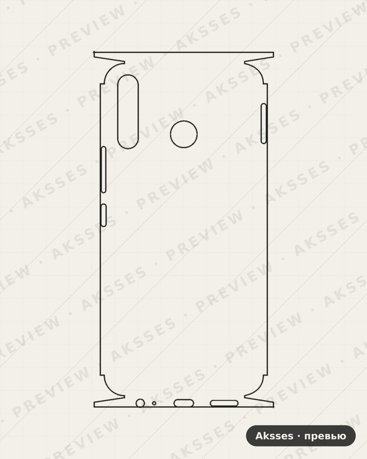Лекало для ser. TECNO Spark 4, All Inclusive, Clear