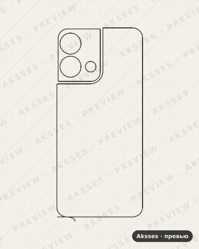 Лекало для Lava Yuva 3 Pro, Back