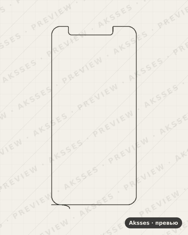 Лекало для Vodafone Smart 7 Style, Front Full, Matte