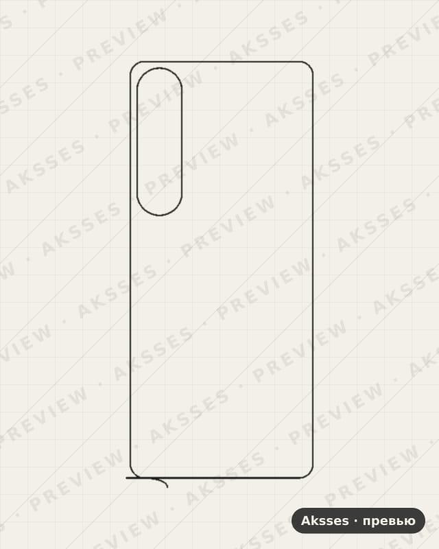 Лекало для Sony Xperia 1 VII, Back, Clear