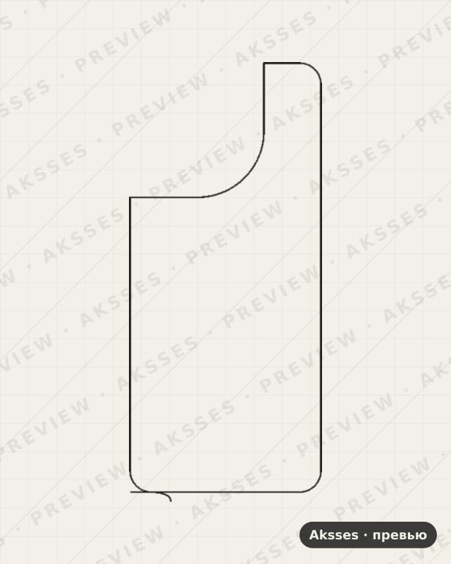 Лекало для TCL 60R 5G, Back, Transparent