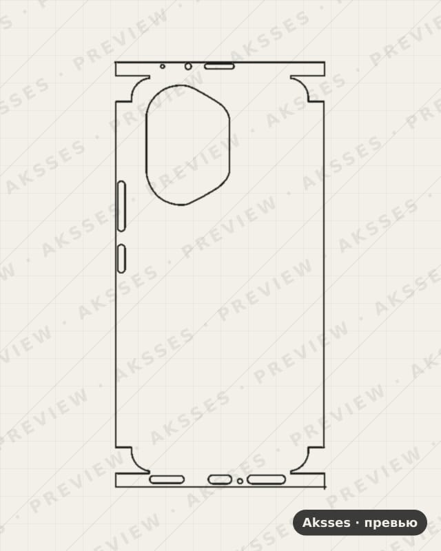 Лекало для Honor 300, All Inclusive, Clear