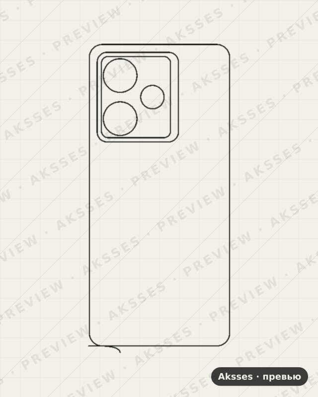 Лекало для GT-ser. REALME GT 7T, Back